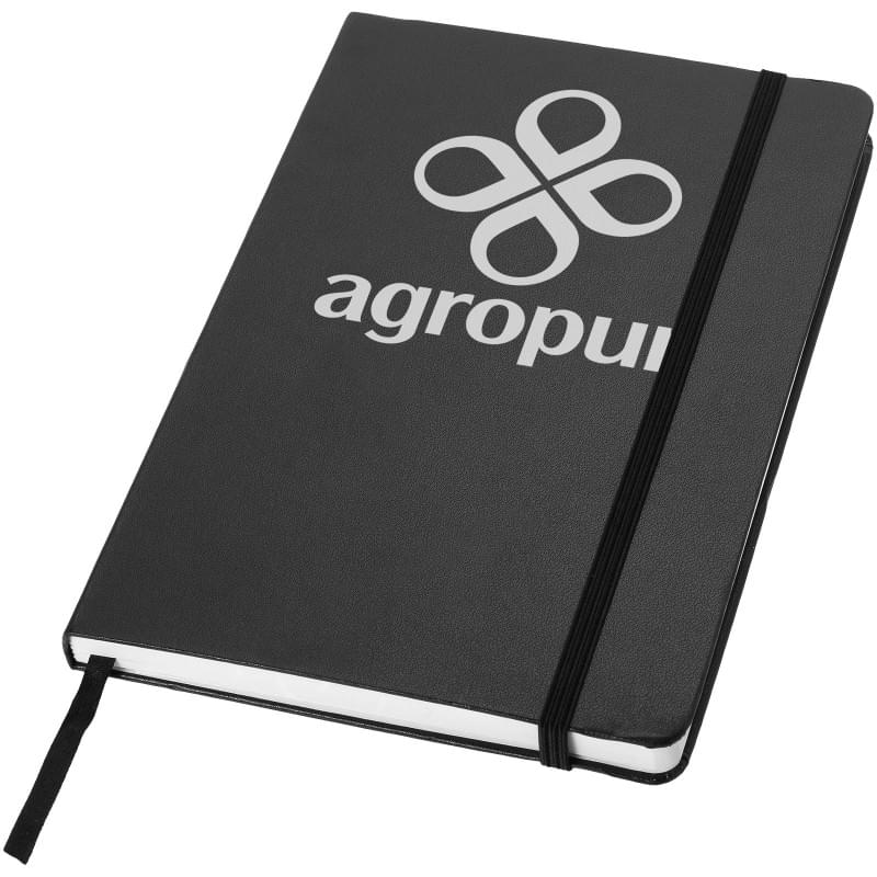 Journalbooks notitieboek - A5 - leerpapier - 40 vellen - gelinieerd - elastieksluiting en lint - geschenkverpakking