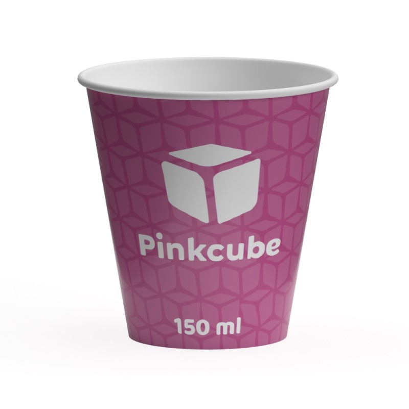 Pinkcube Koffiebeker 150 ml - karton bedrukken? - Voordelig & snel bestellen ...