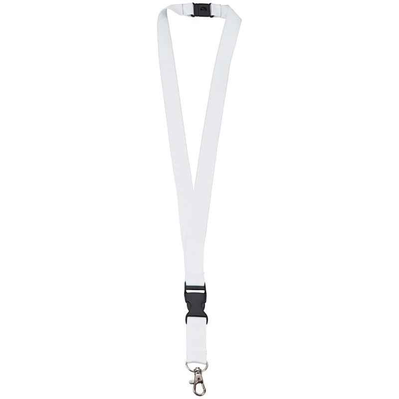 Keycord - polyester - 20 mm - veiligheidssluiting - karabijnhaak - afneembare gesp