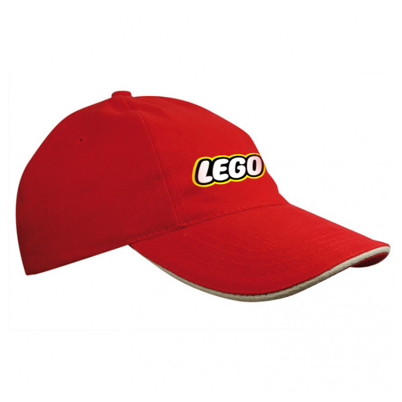 Brushed promo kinder cap - katoen - 5 panelen - klittenbandsluiting