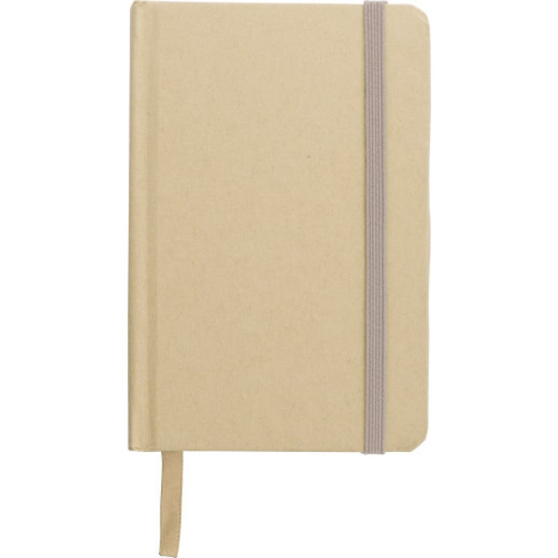 John notitieboekje - A6 - gerecycled papier - 80 vellen - elastiek en bladwijzer