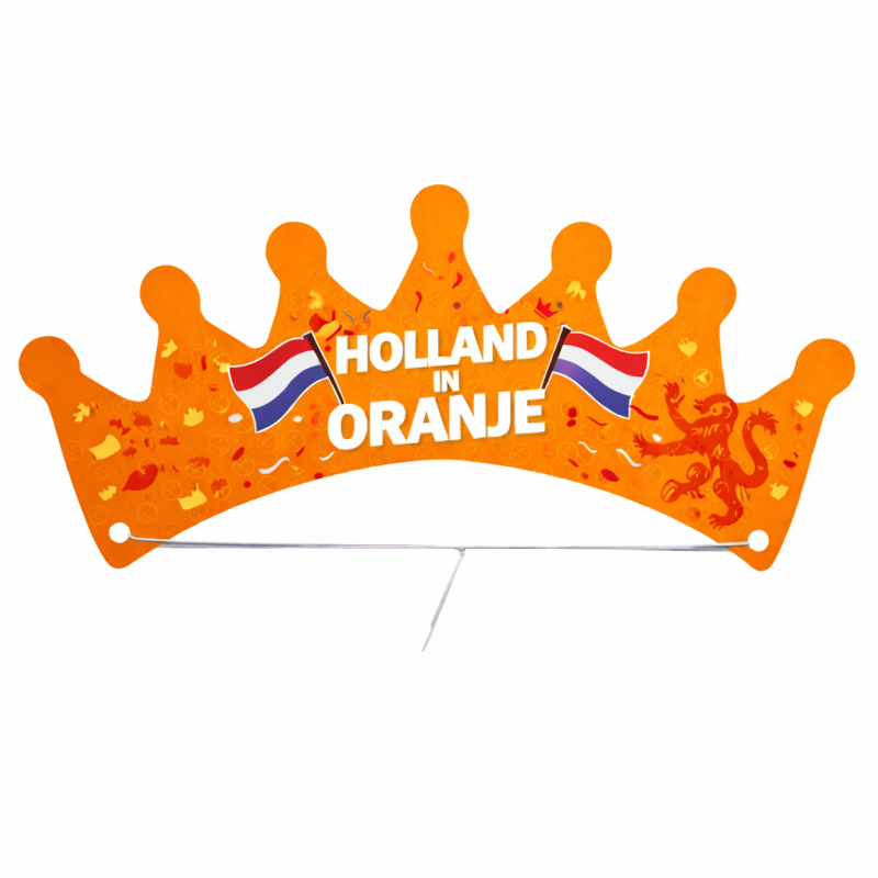 Kroon zonneklep - 275 g/m² karton - met elastiek