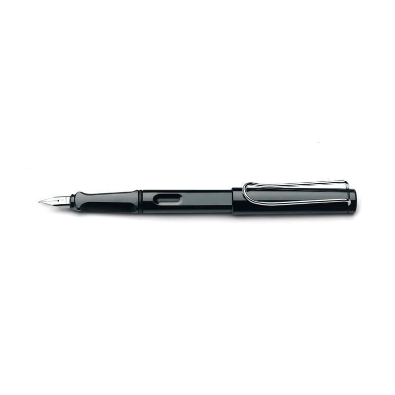 LAMY Safari vulpen - kunststof en metaal - blauwe inkt - metalen clip - geschenkverpakking