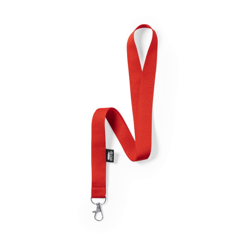 Lanyard Loriet - rPET polyester - 300D - metalen draaihaak - rPET label