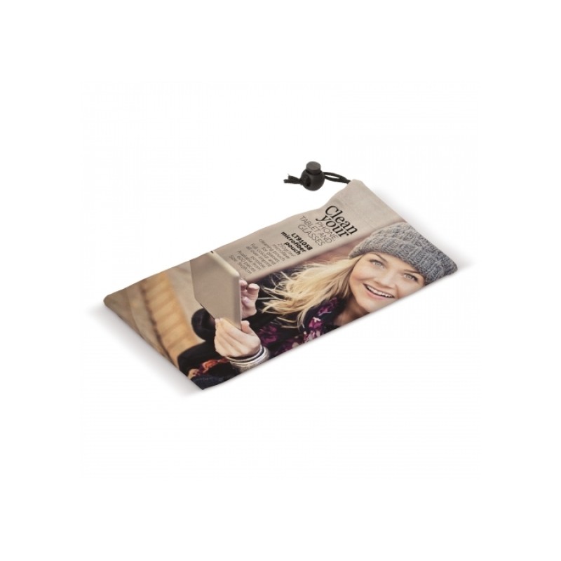 Opbergpouch - microvezel 250g/m2 - koord met stopper