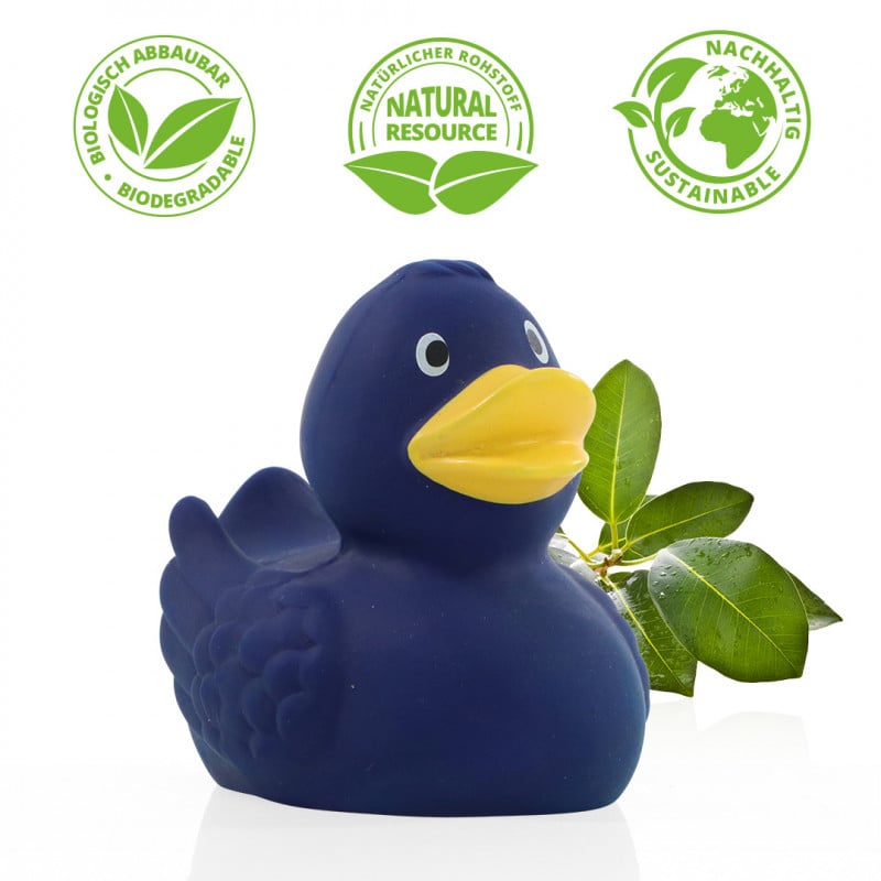 Klassieke badeend - natuurlijk rubber - 7.5 cm - diverse kleuren