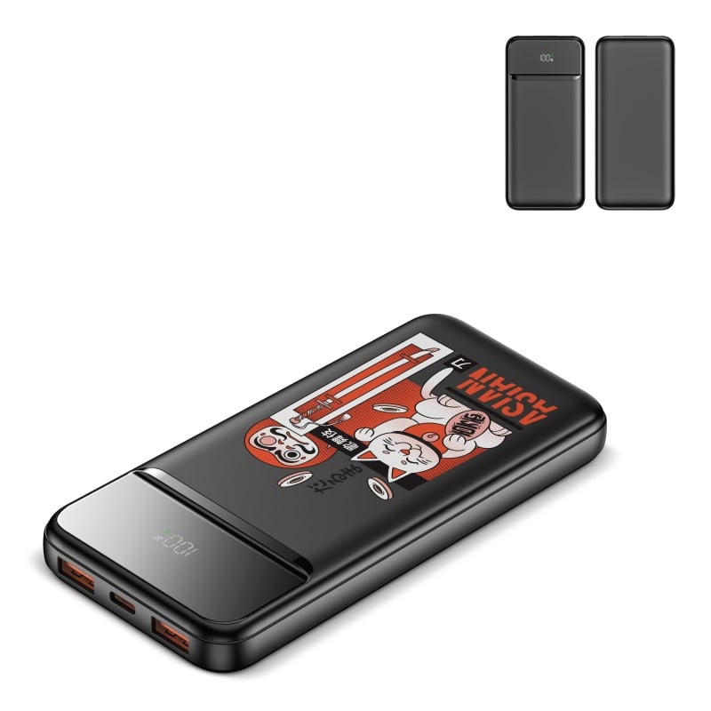 Nolu powerbank - 10.000mAh - ABS - LED display
