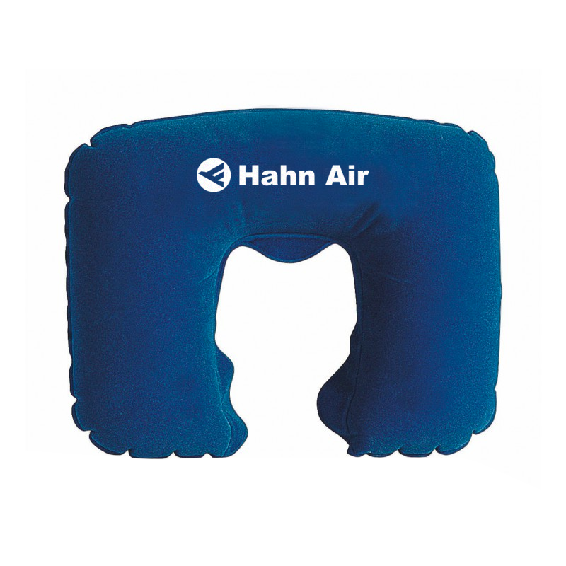 Traveller opblaasbaar nekkussen - microfiber - 33x25cm