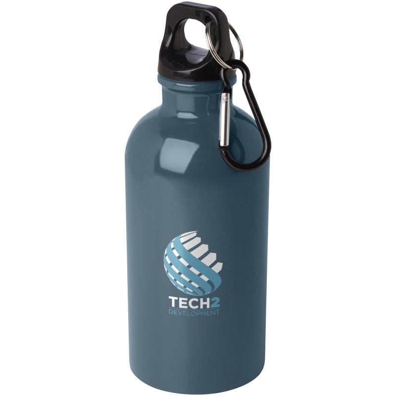 Oregon RCS waterfles 400ml - gerecycled RVS - enkelwandig - karabijnhaak