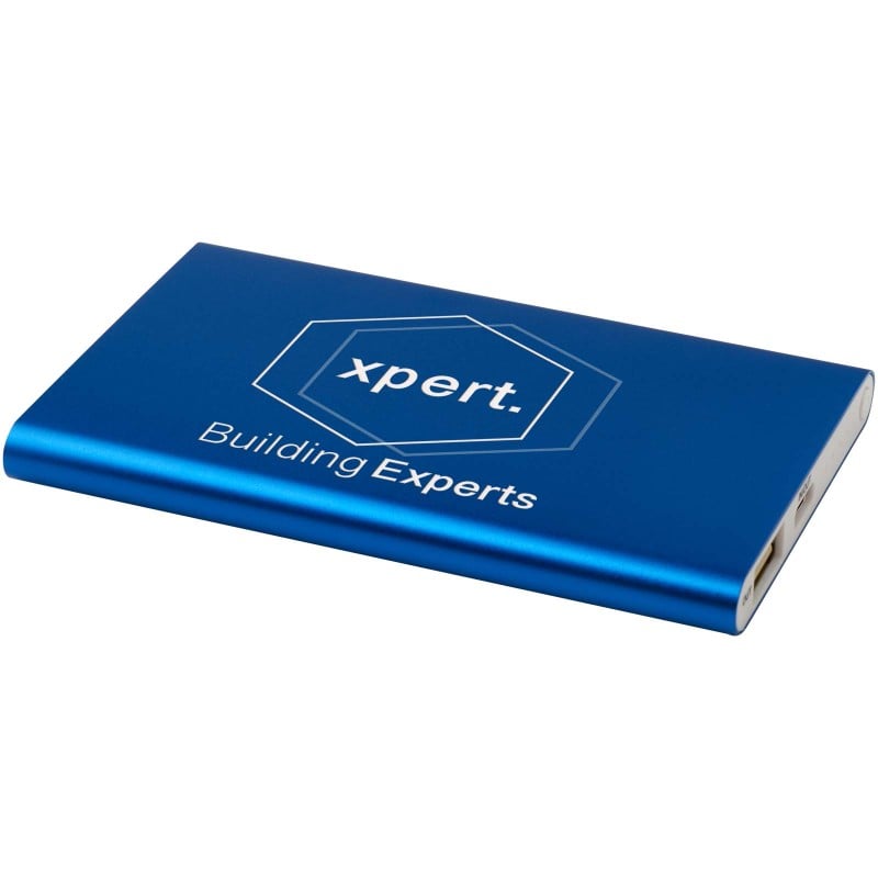 Pep powerbank - 4.000mAh - gerecycled aluminium - plat ontwerp