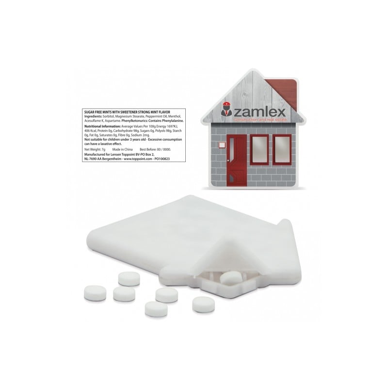 Pepermunt - 7 gram - huisvormig doosje