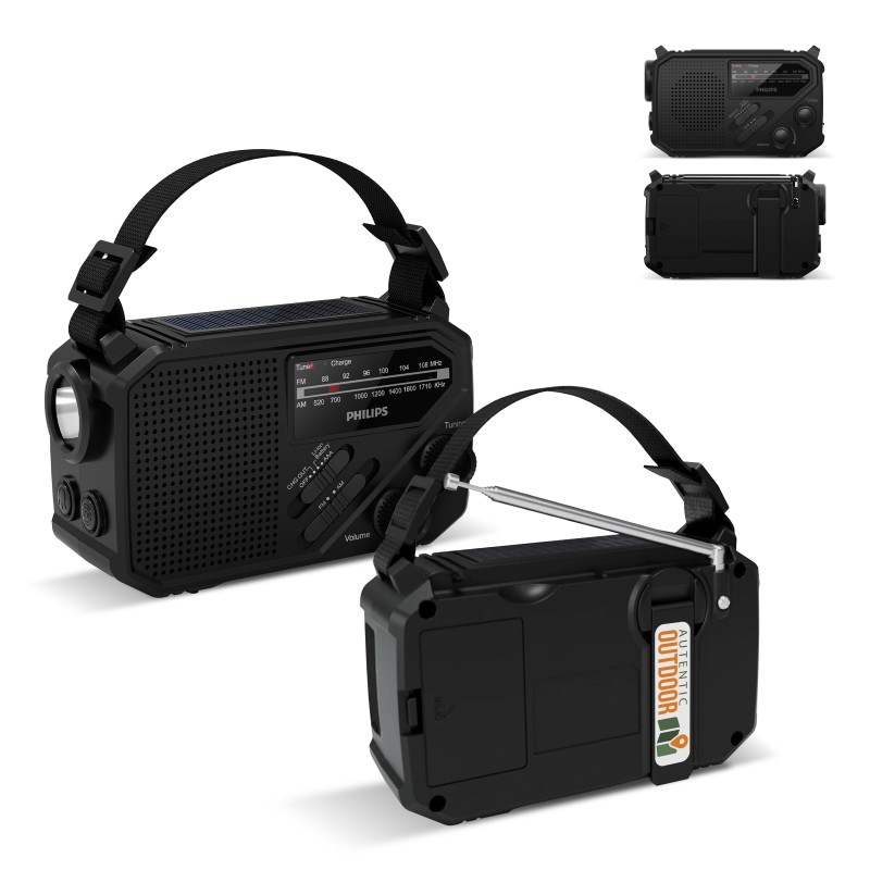 Philips TAR1609 - noodradio - kunststof - FM/AM - zaklamp