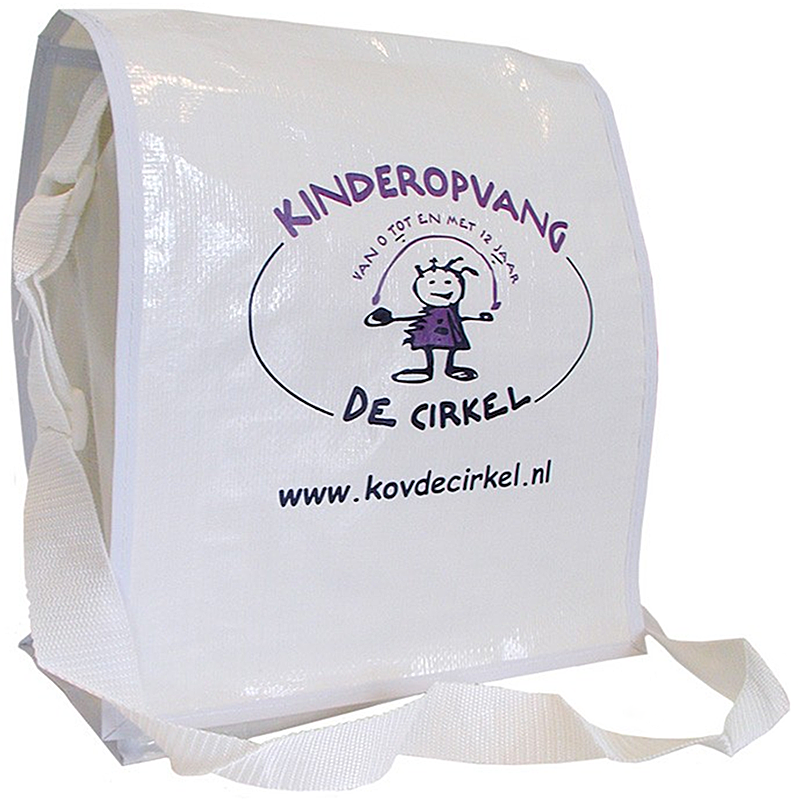 Schoudertas - PP woven - verstelbare lus - klittenbandsluiting
