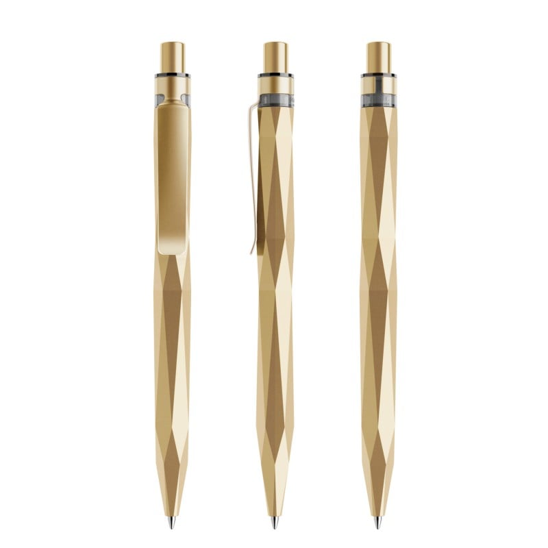 Prodir QS20 stone balpen - gerecycled kunststof - zwarte, blauwe inkt