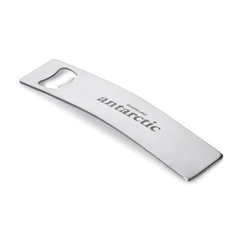 Barry flesopener - RVS - 16.5x3.6 cm - mat zilver
