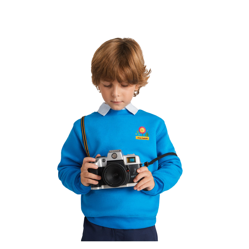 Roly Classic trui - kinderen - katoen / polyester - 280 g/m2 - tailleband