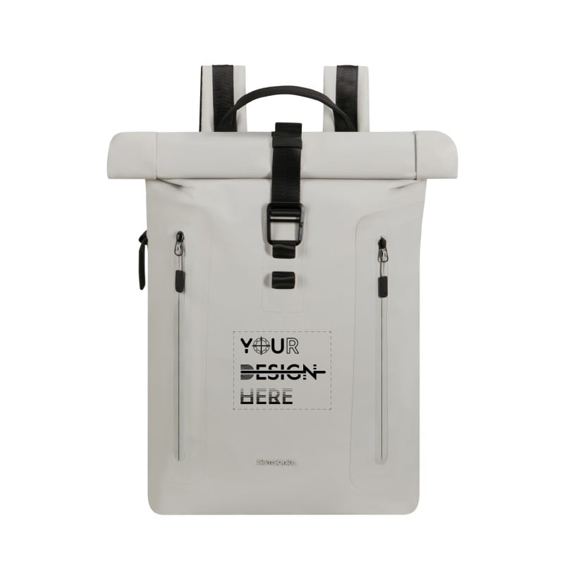 Samsonite Coatify Biz rolltop rugzak 23.5L - PU gecoat rPET polyester - 15.6" laptopvak - waterbestendig