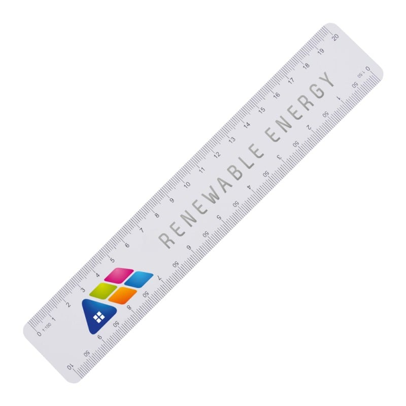 Schaal liniaal - kunststof - 20 cm - 4 schalen