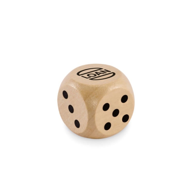 Schima FSC dobbelsteen - hout - diameter 3cm