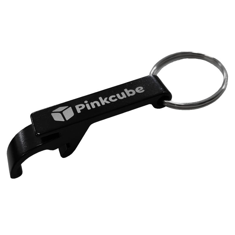 Sleutelhanger Tom - aluminium - 5,5 cm - met fles- en blikopener