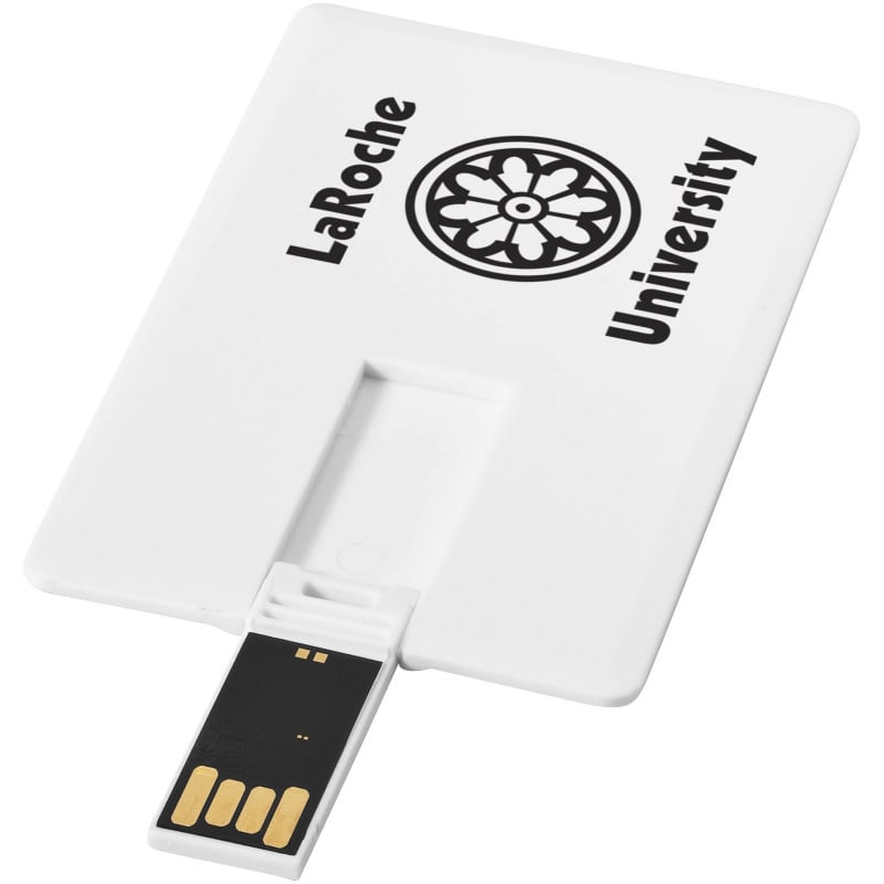 Slim creditcard vormige USB-stick - kunststof - 4GB -