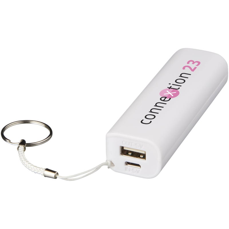 Span powerbank - 1.200mAh - ABS - klein ontwerp - sleutelhanger