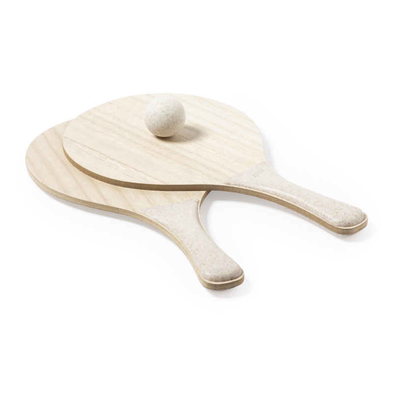 Saiker strand rackets - hout - tarwestro balletje bedrukken ...