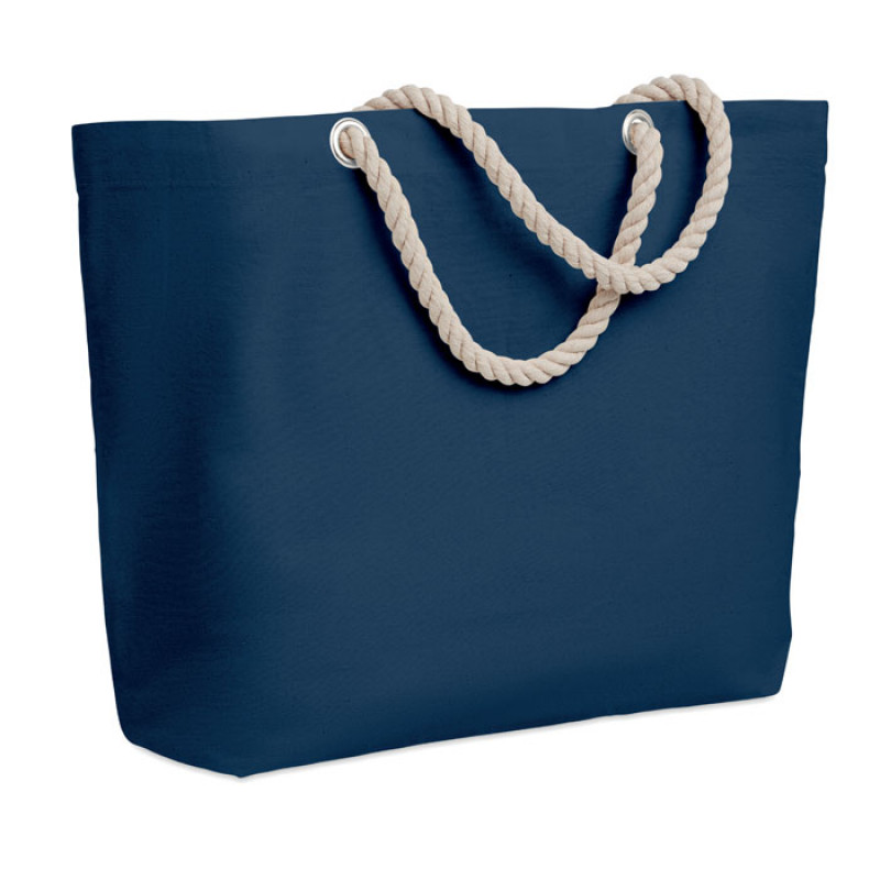 Menorca strandtas - katoen - 220 g/m² - touw hengsels