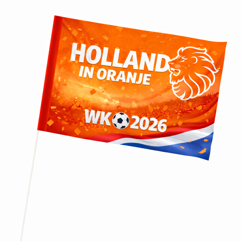 Supporters vlaggetjes - papier - 31,5 x 43,5 cm - 120 g/m² - vlamwerend