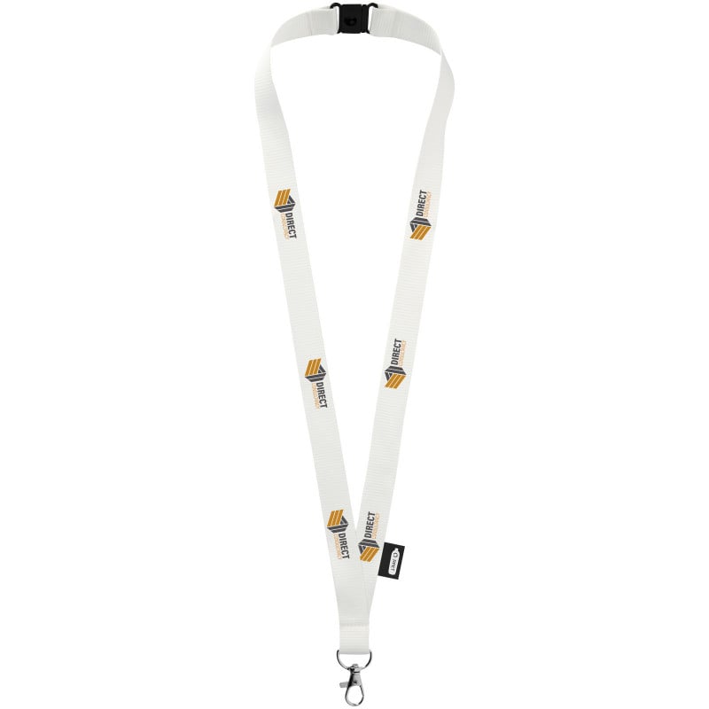 Tom lanyard - gerecycled kunststof - 20 mm - veiligheidssluiting - karabijnhaak