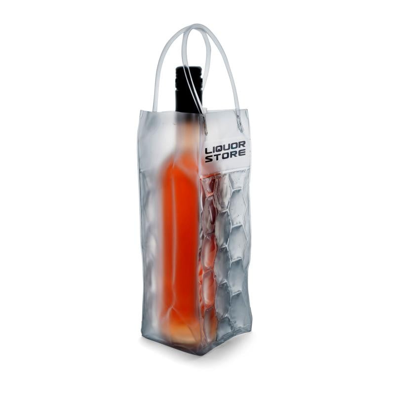 Flessenkoeler voor 1 fles - PVC - draaghandvat