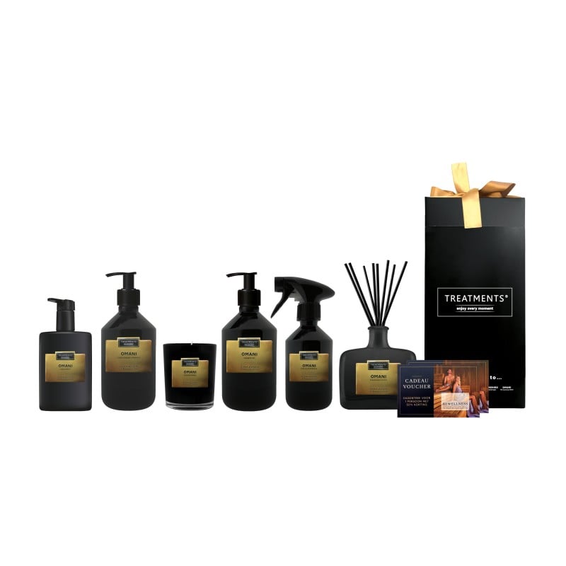 TREATMENTS® Spa@Home Omani - giftset - glas - kersenbloesem en sandelhout