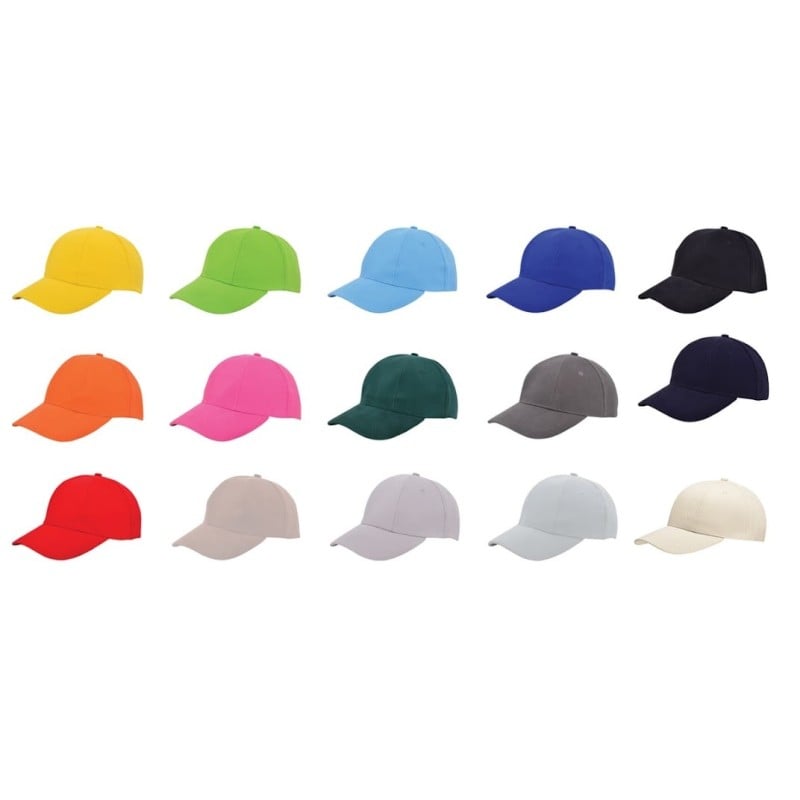 Turned brushed cap - katoen - verstelbare koperkleurige gespsluiting