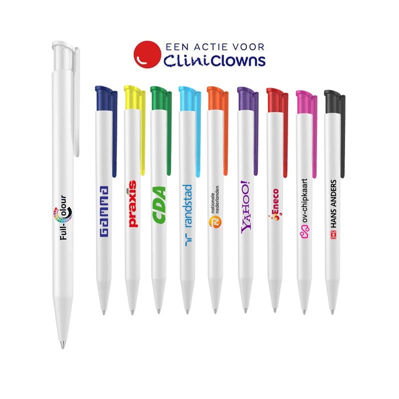 Uma Happy balpen - kunststof - blauwe inkt