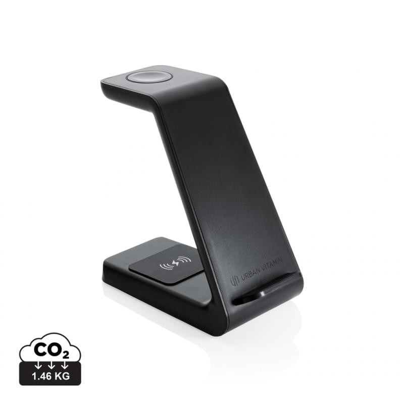 Urban Vitamin fairfield 3 in 1 oplader - 15W - rPC - smartphonehouder - draadloos