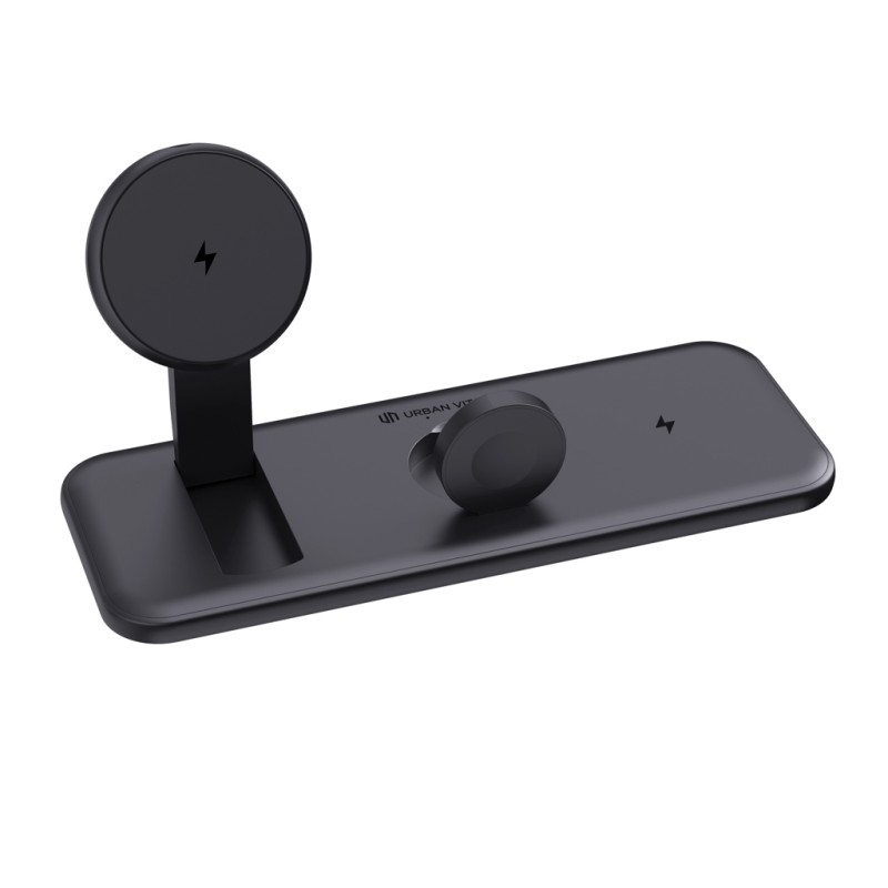 Vitamin Torrance 3-in-1 oplader - 15W - gerecycled ABS - magnetisch - opvouwbaar - geschenkverpakking