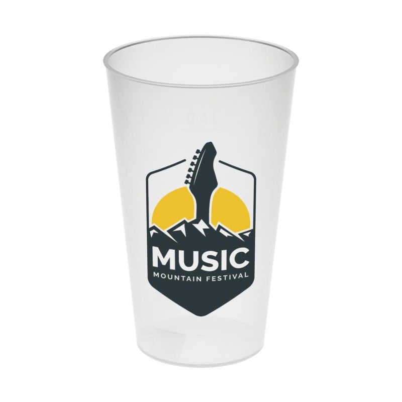 Vital festivalbeker 400ml - kunststof - met ijkmerk