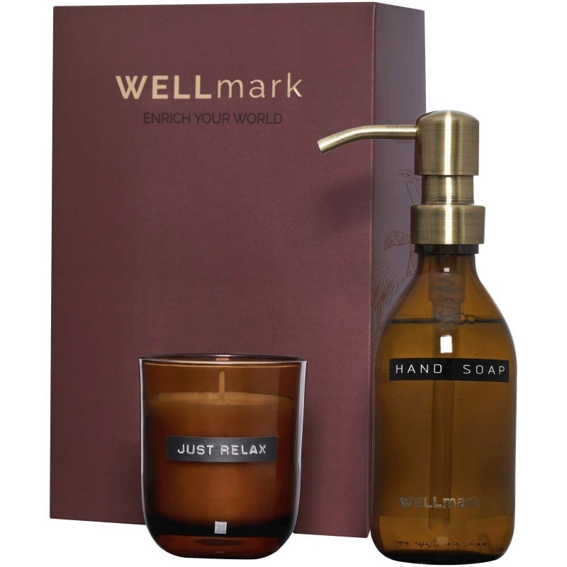 Wellmark Discovery set - handzeepdispenser 250ml - geurkaars 150g