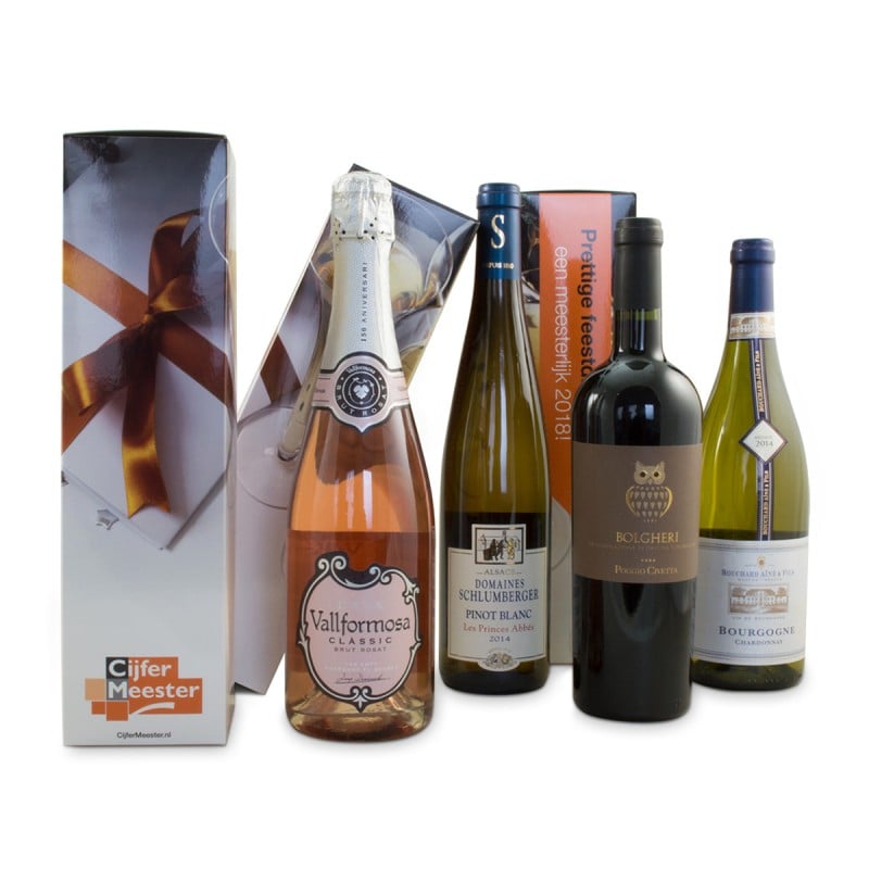 Wijn- en champagnedoos - 450 g/m² karton