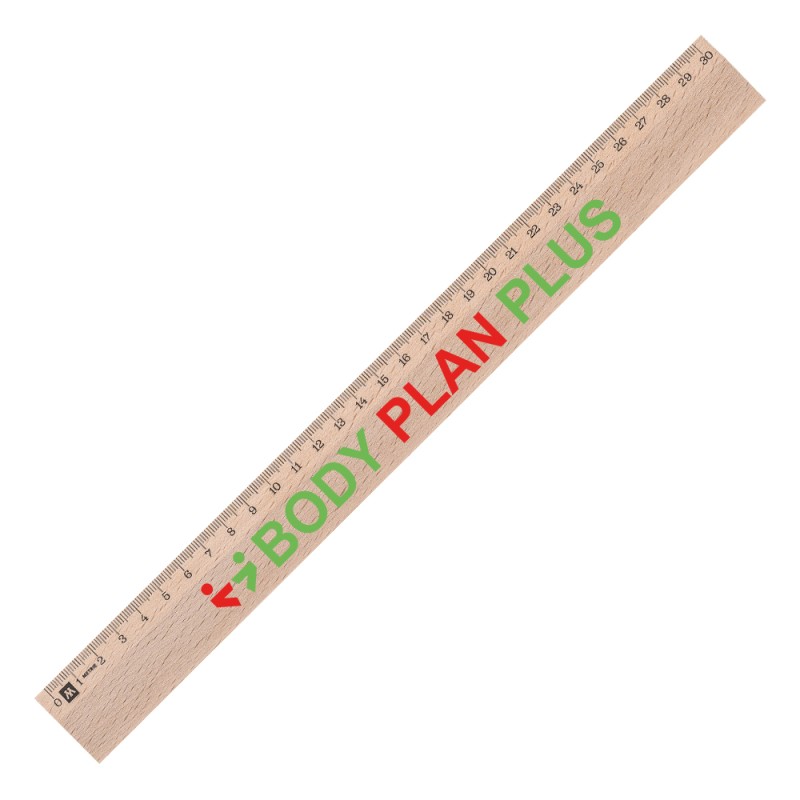 Woody liniaal - hout - 30 cm