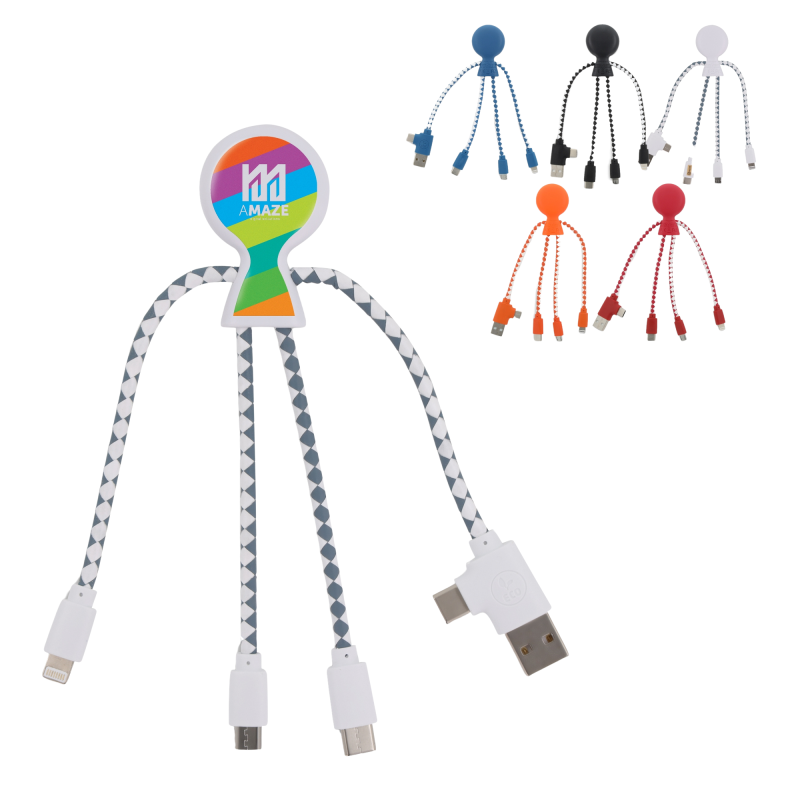 Xoopar Mr Bio oplaadkabel - rPC - 3 verschillende connectoren