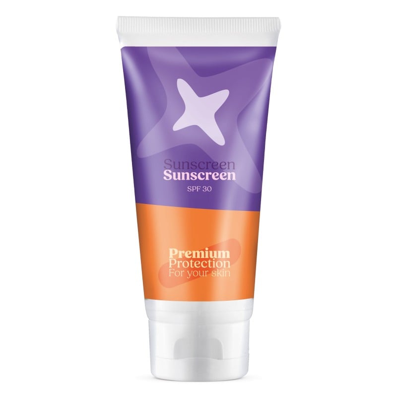 Zonnebrandcrème spf30 100 ml - eigen etiket rondom