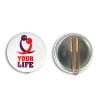 Button met clip 37 mm