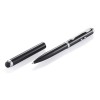 4 in 1 stylus balpen - messing - zwarte inkt - zaklamp - laser pointer
