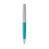 Caran d'Ache Leman Rhodium balpen - metaal - blauwe inkt