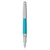 Caran d'Ache Leman Rhodium vulpen - metaal - blauwe inkt