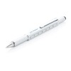 5 in 1 toolpen - metaal - blauwe inkt - 5 functies