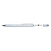 5 in 1 toolpen - metaal - blauwe inkt - 5 functies