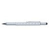 5 in 1 toolpen - metaal - blauwe inkt - 5 functies