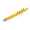 5 in 1 toolpen - metaal - blauwe inkt - 5 functies